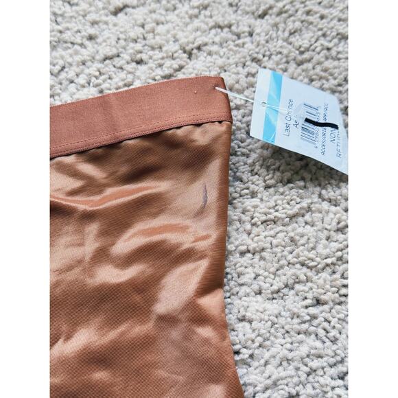 SKIMS Barely There High Waist Brief XS Bronze Underwear Shapewear Compression - Picture 5 of 7